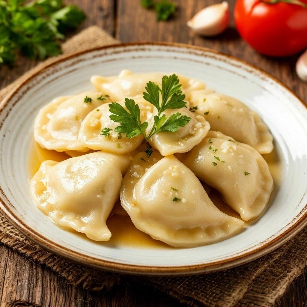 Вареники с картофелем и грибами